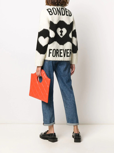 REDValentino Chains and Padlocks motif knitted jumper outlook