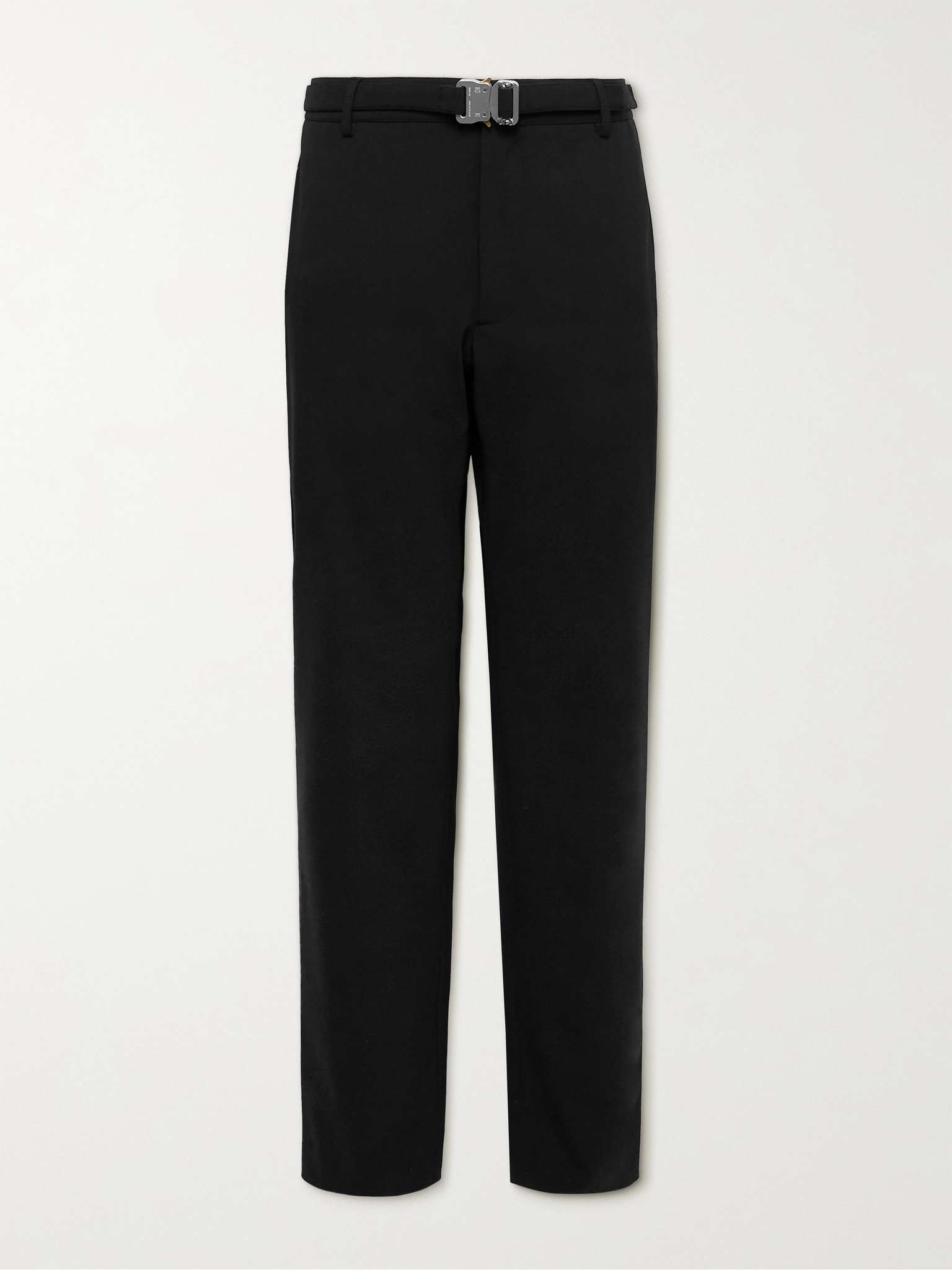 Belted Crepe Trousers - 1