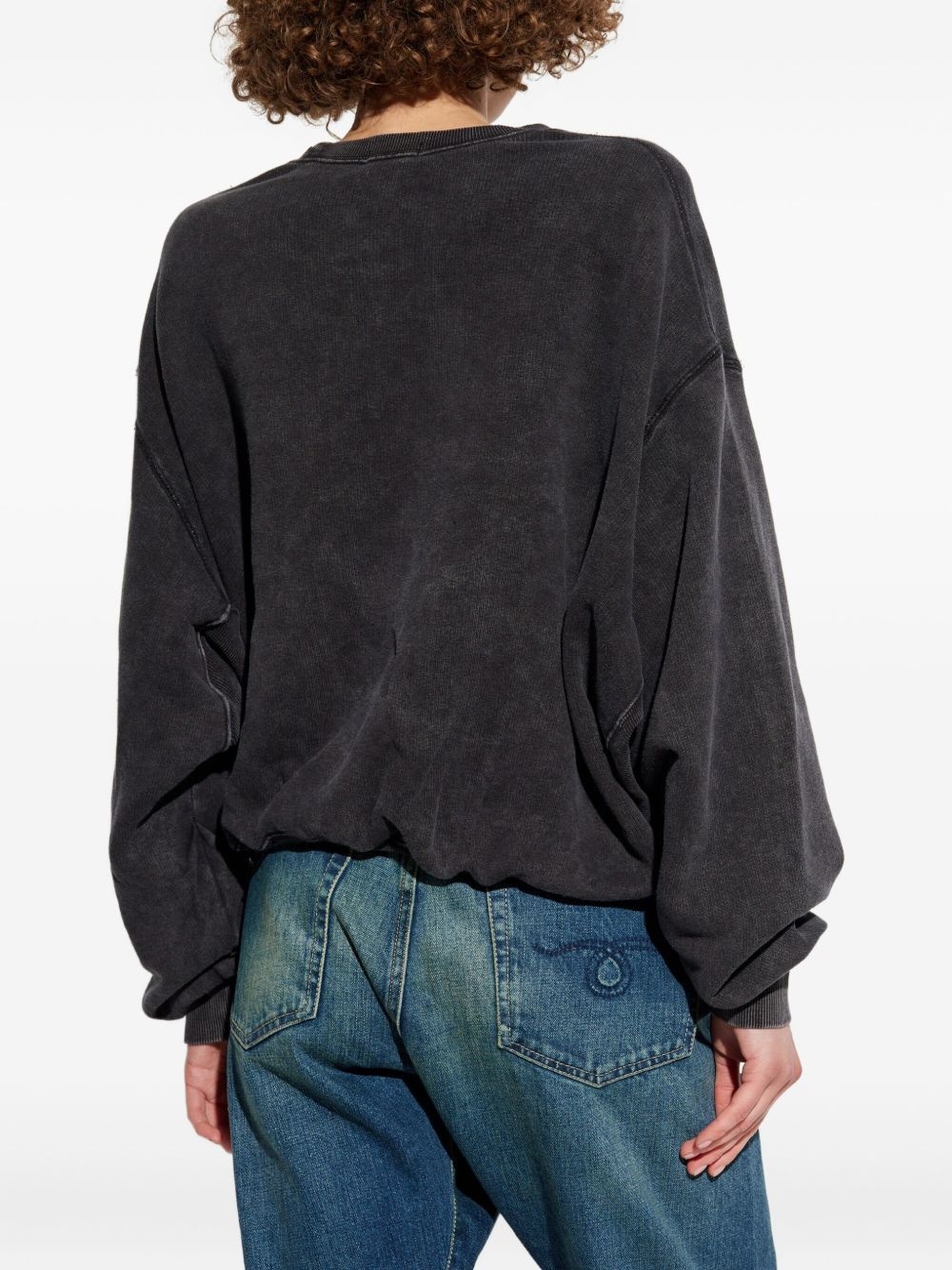 frayed-embellished sweatshirt - 4