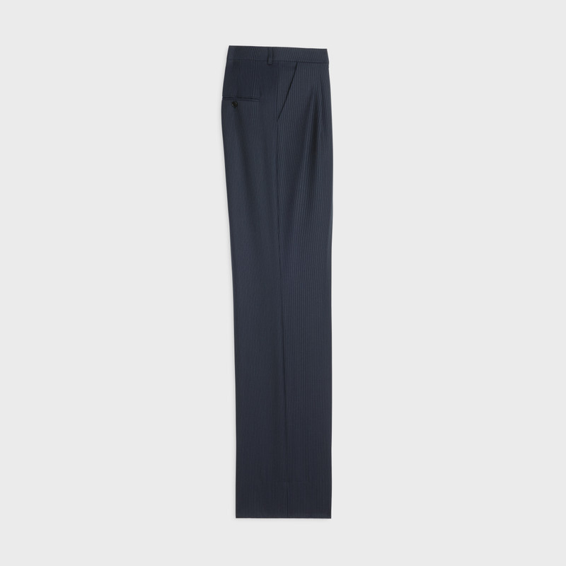 CELINE double-pleated tixie pants in striped wool outlook