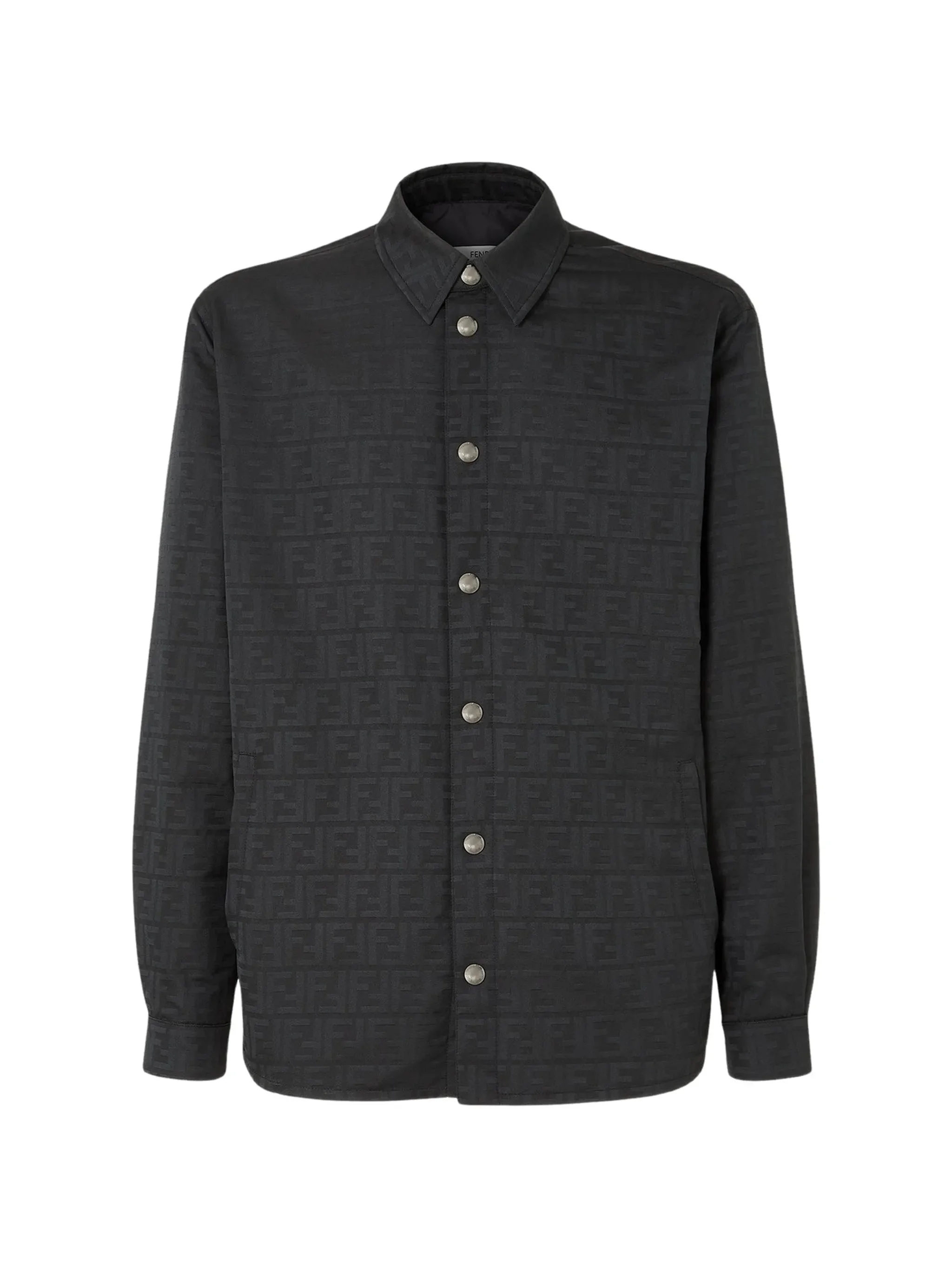 Fendi FF-jacquard Long-sleeve Shirt - 1