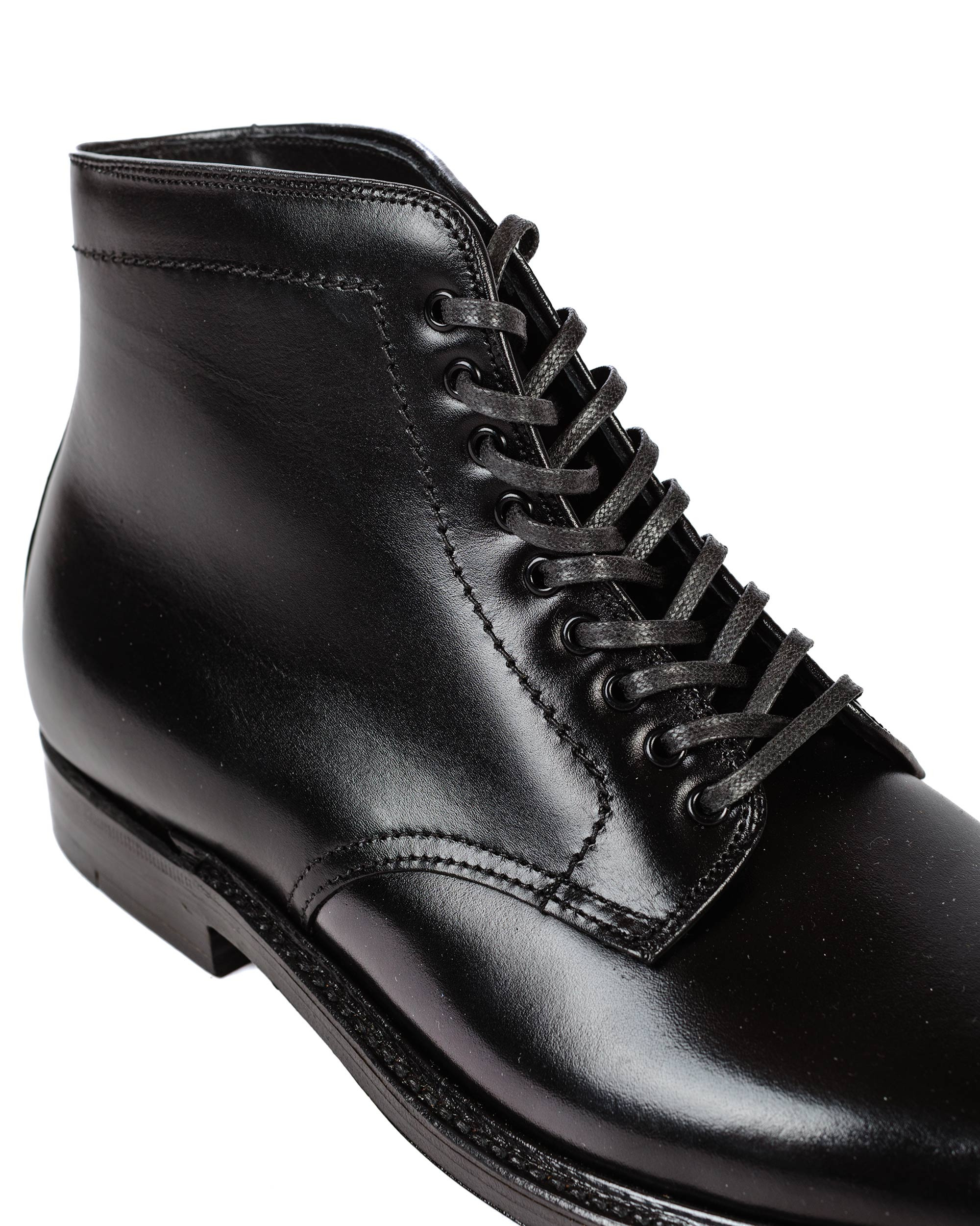 Plain Toe Boot Black Calfskin G2803 - 3