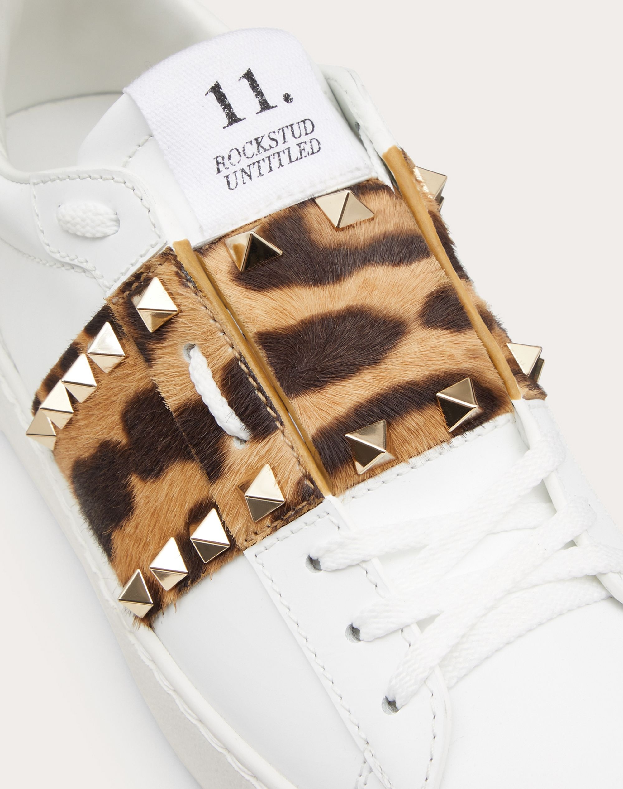 ROCKSTUD UNTITLED CALFSKIN SNEAKER - 5