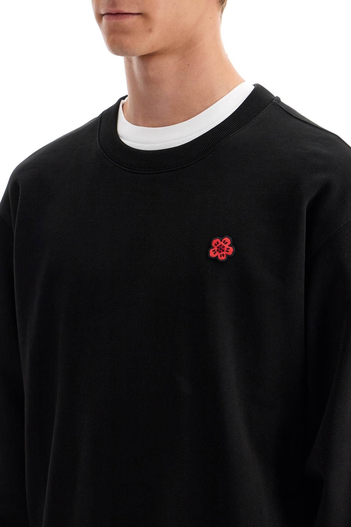 ★KENZO★ Bokeh Flower Classic Sweatshirt Black FE65SW2234MF Boke Flower' embroidered sweatshirt in cotton | Men's | KENZO
