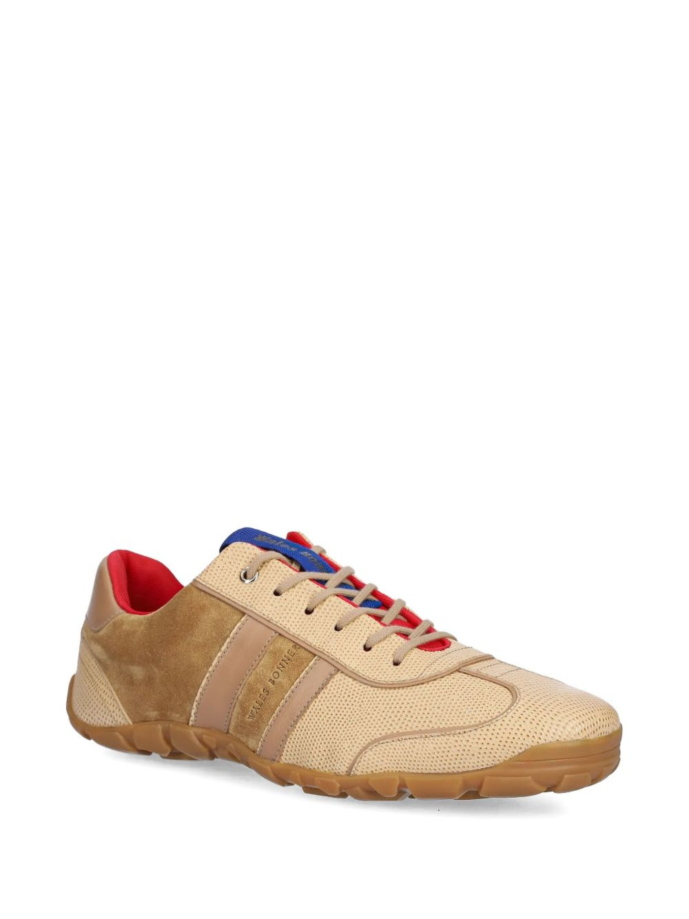 suede-leather panelled trainers - 2