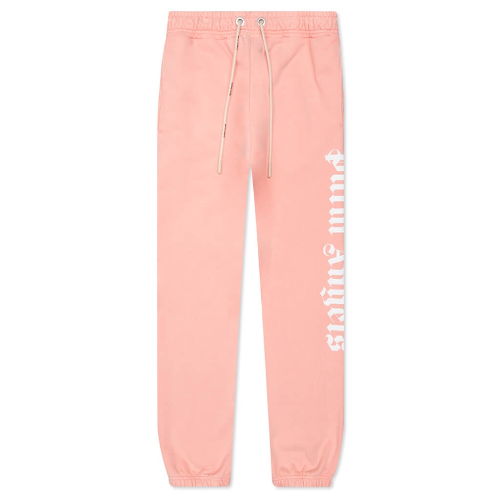 PALM ANGELS GD LOGO SWEATPANTS - SALMON - 1