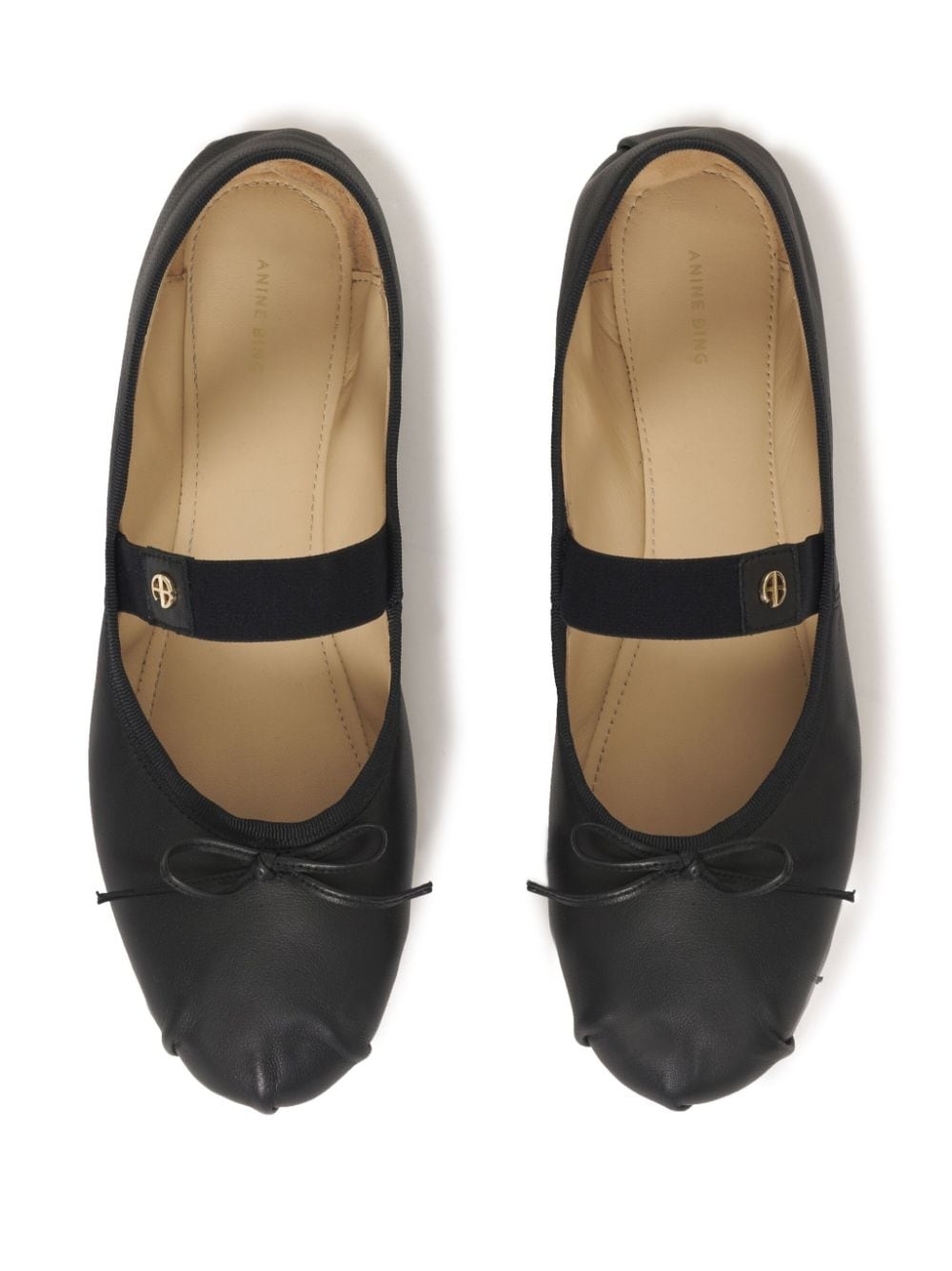 Jolie leather ballerina shoes - 3