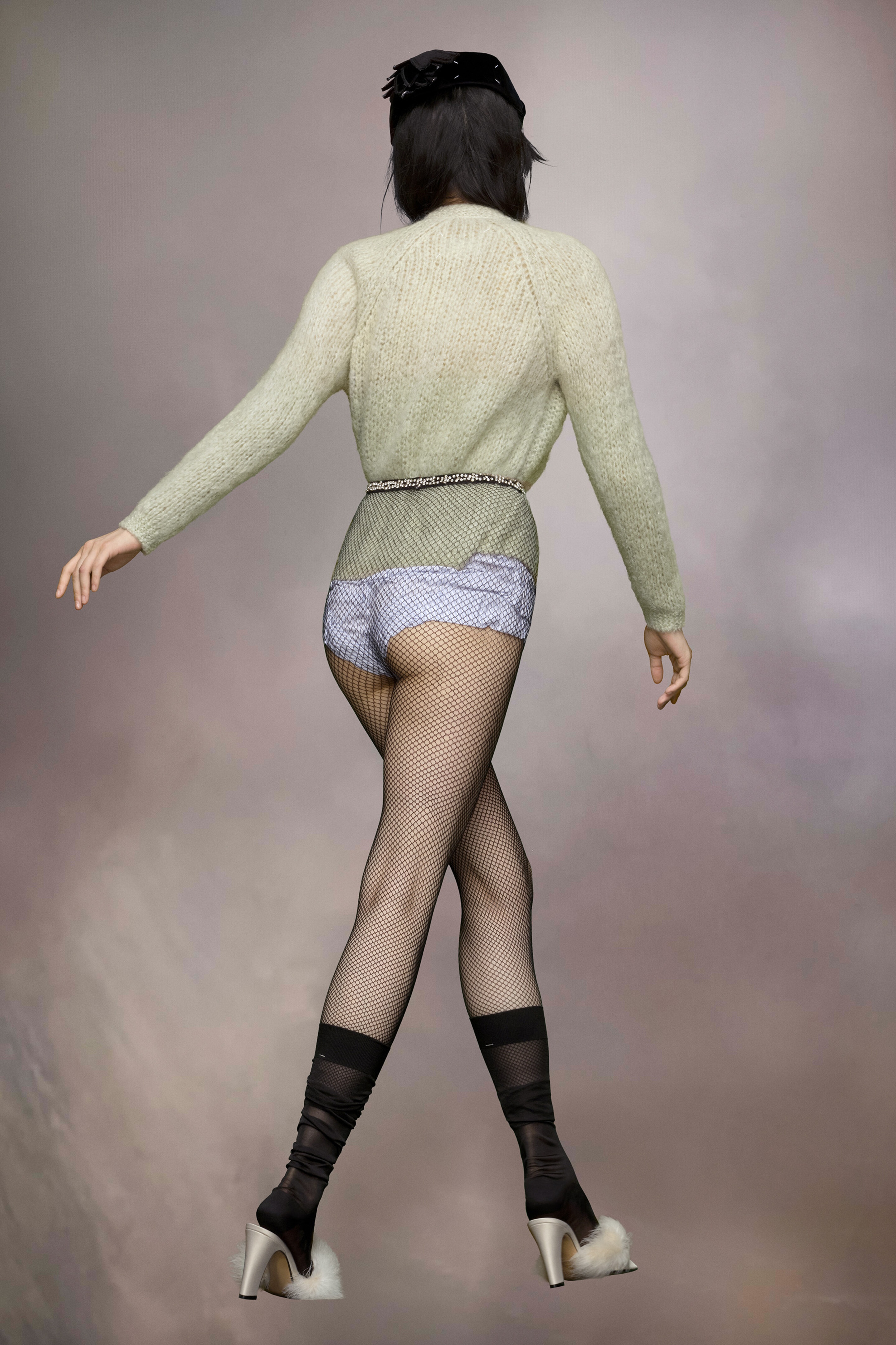 Faded mohair cardigan - 4