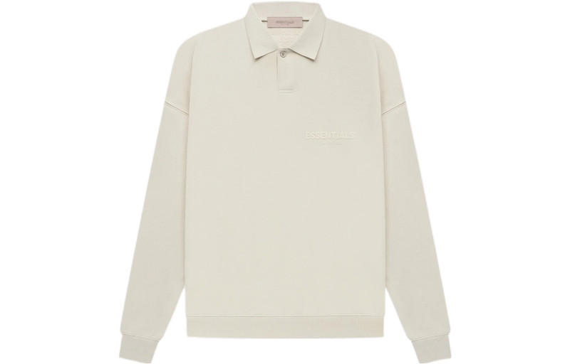 ESSENTIALS Fear of God Essentials SS22 Long Sleeve Polo Shirt 'Wheat' FOG-SS22-181 outlook