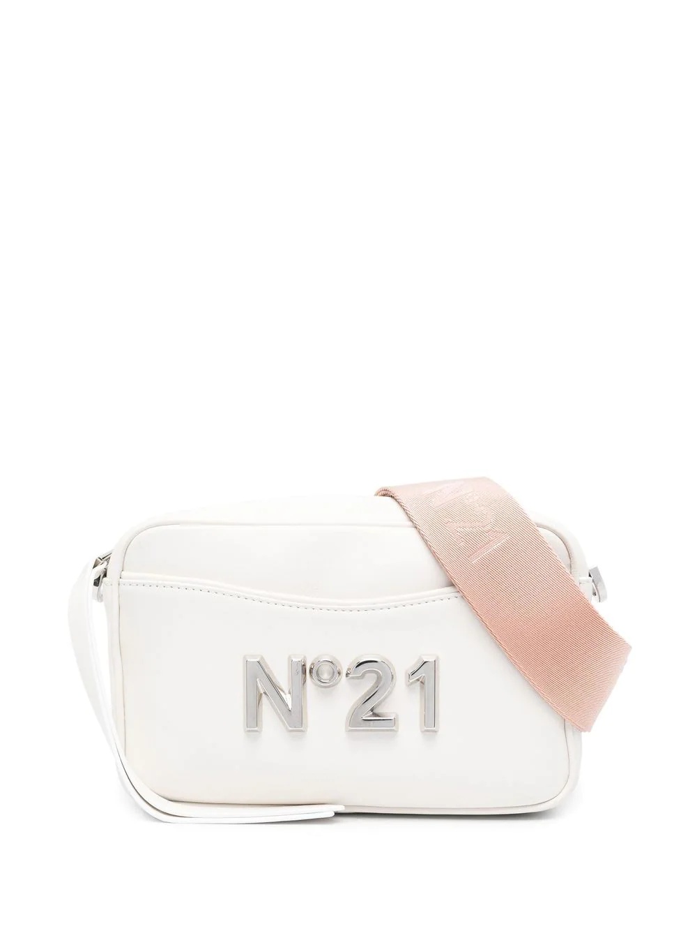 logo-plaque leather crossbody bag - 1