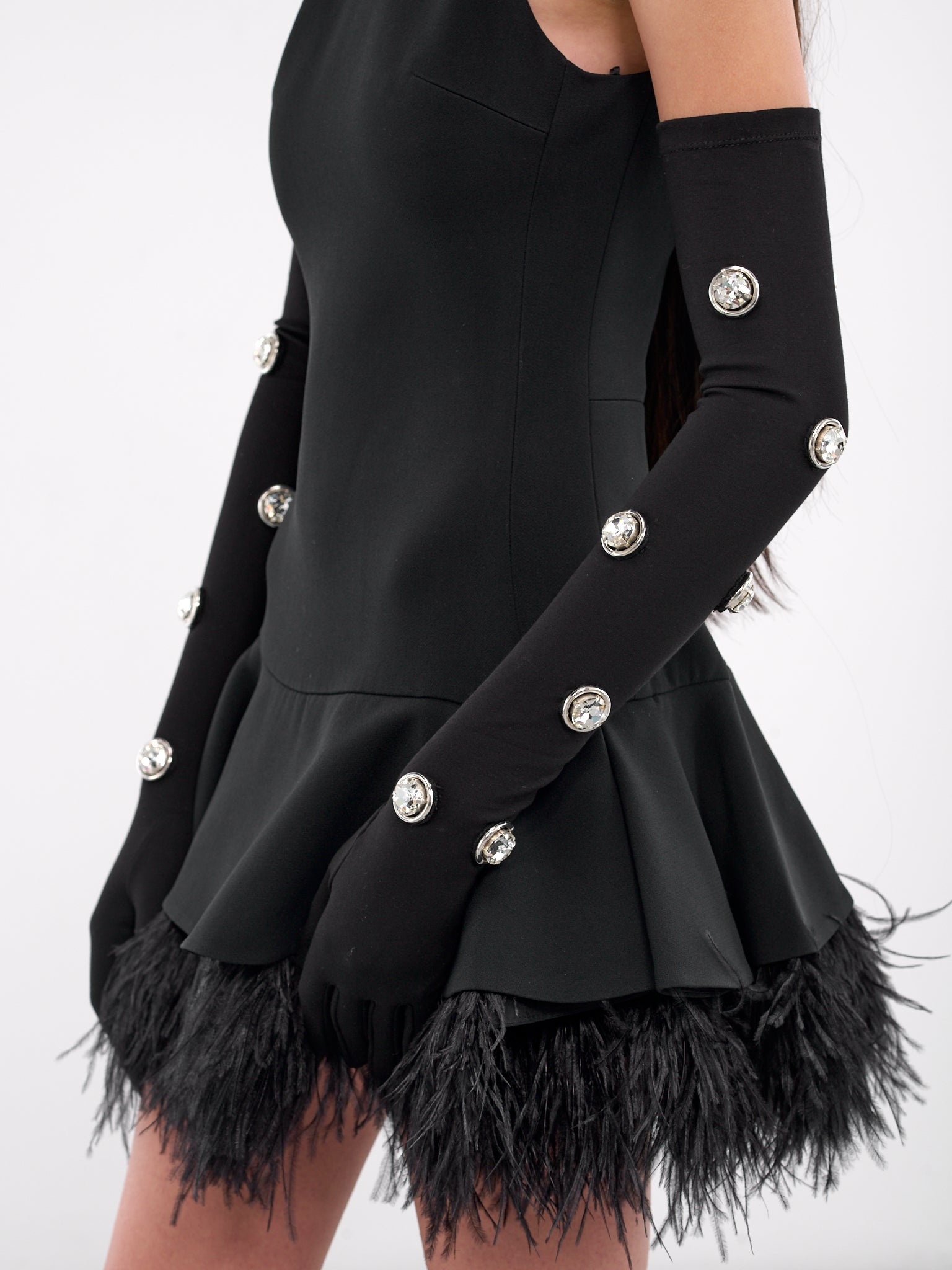 Crystal Embellished Gloves - 3