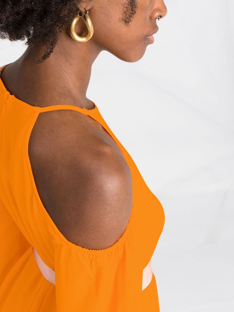 cold-shoulder belted dress 5