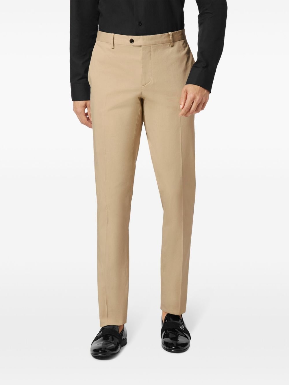 mid-rise slim-fit chinos - 3
