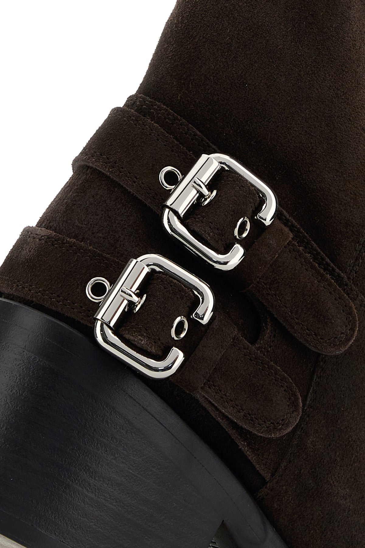 Dark brown suede Dakota boots - 4