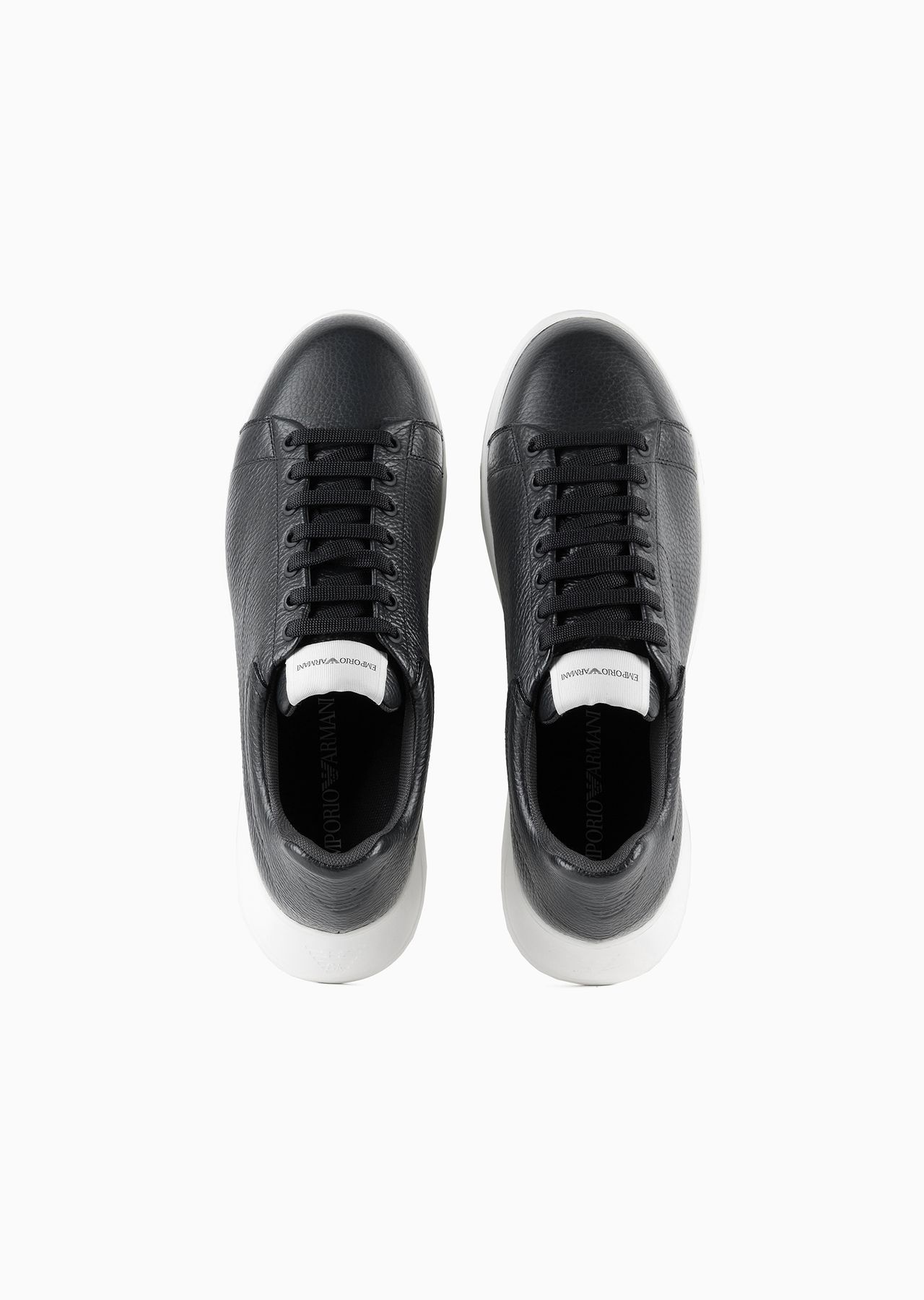 Tumbled leather sneakers - 4