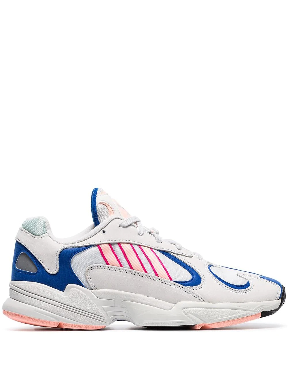 white Yung 1 Watermelon leather low-top sneakers - 1