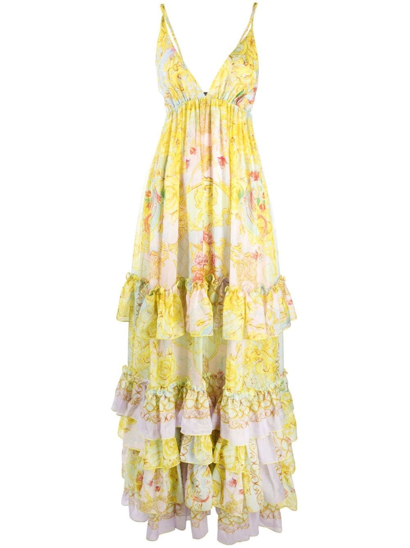 새로운 Baroque maxi-dress 1