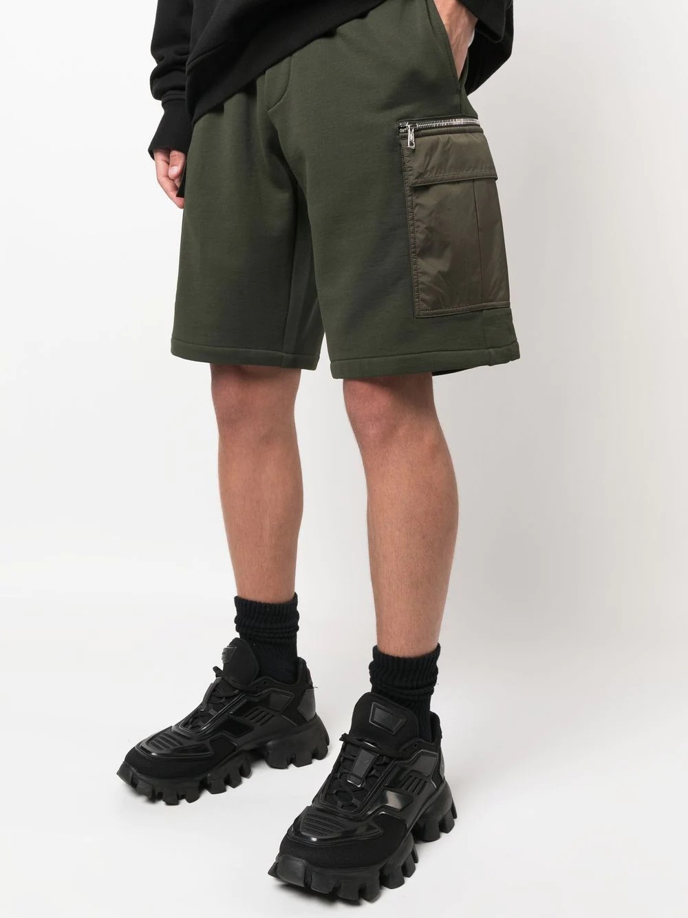 logo-patch track shorts - 5