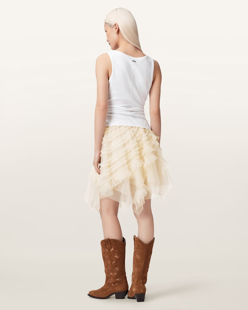 JAYDE RUFFLED TULLE MINI SKIRT 6