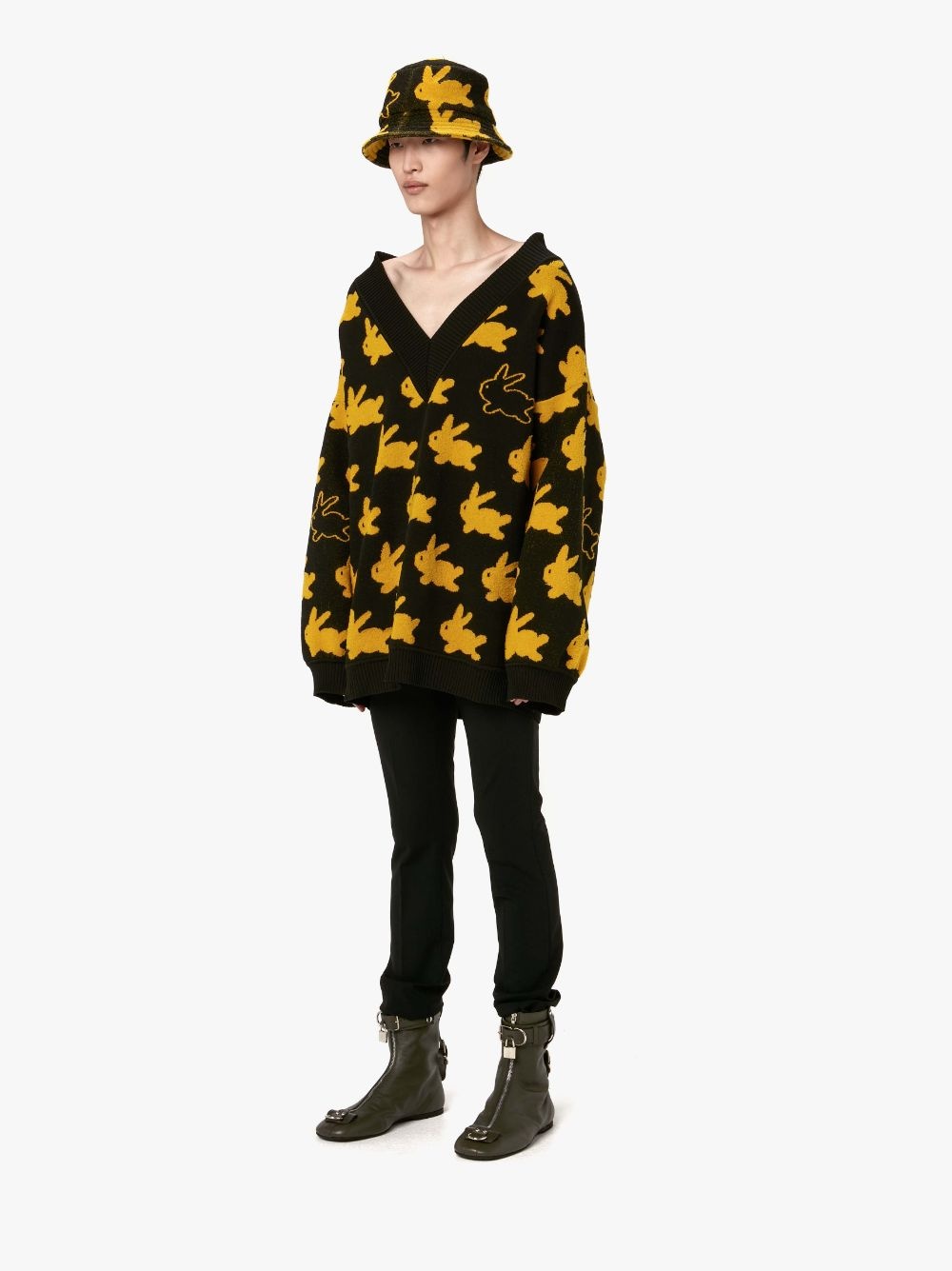 BUNNY V NECK JUMPER - 4