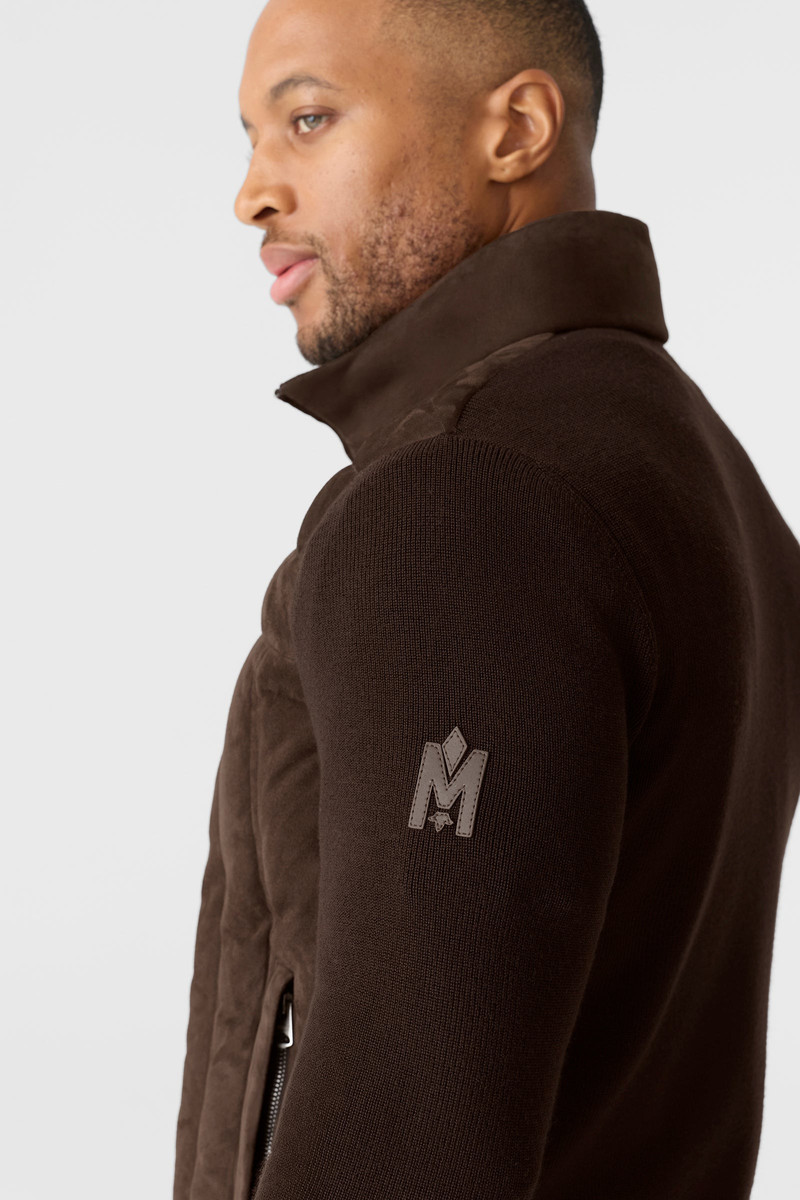LANDEN Mixed-Media Suede Jacket 5