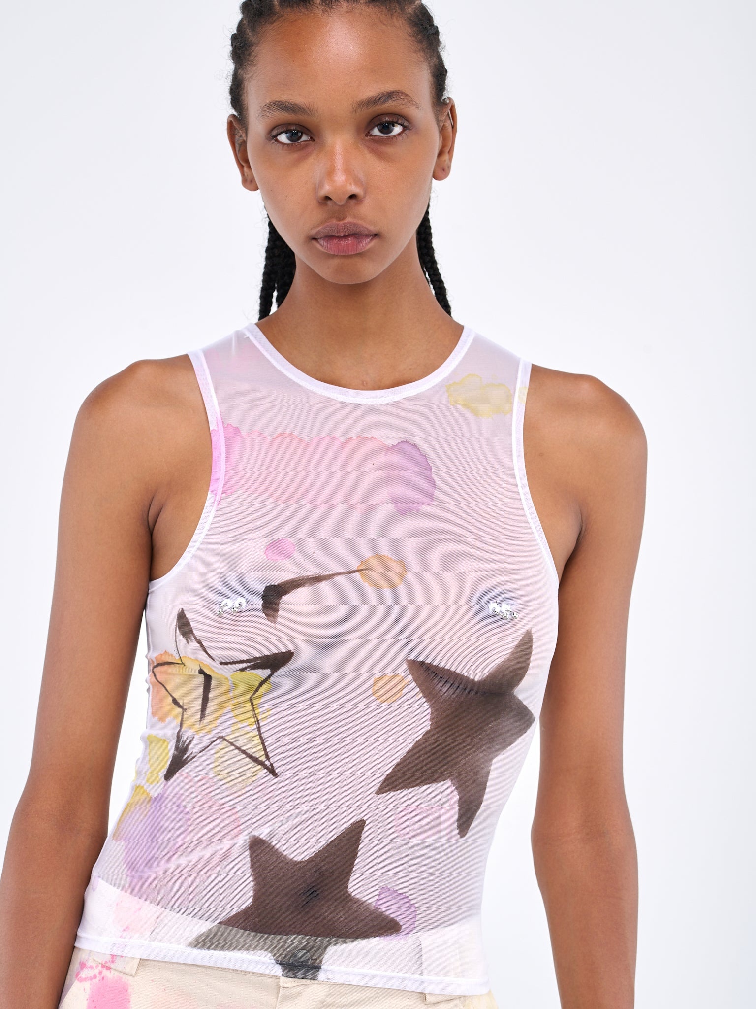 Star Burset Pierced Dachi Tank - 4