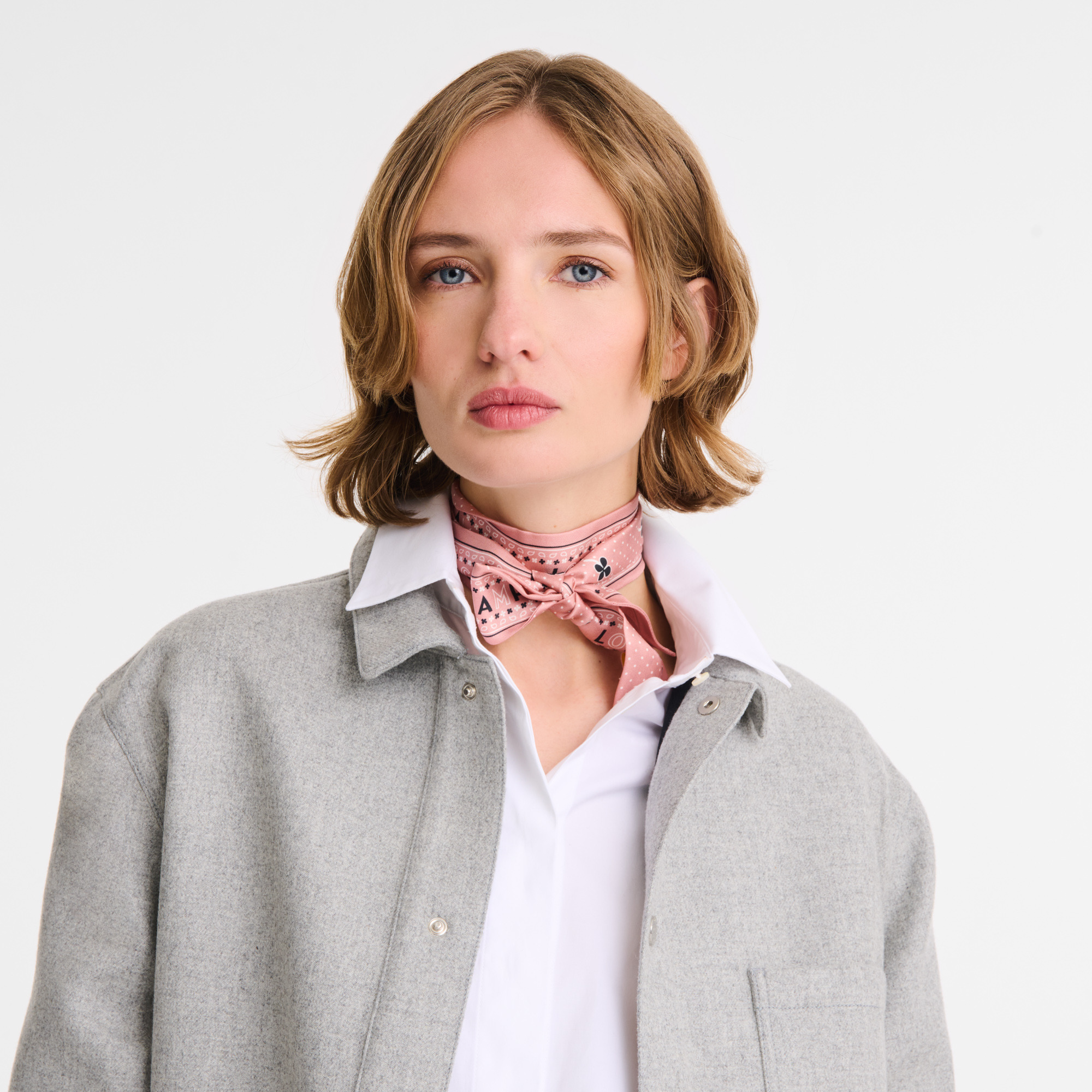 French Bandana Headband Pink Tea - OTHER - 2