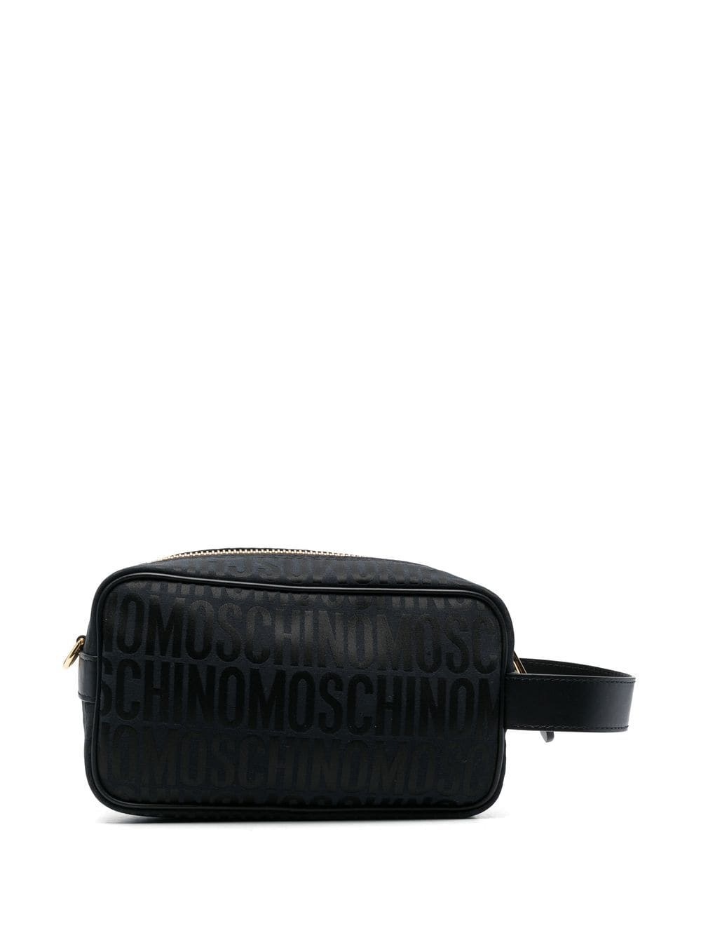 Fantasia leather logo-print makeup bag - 2