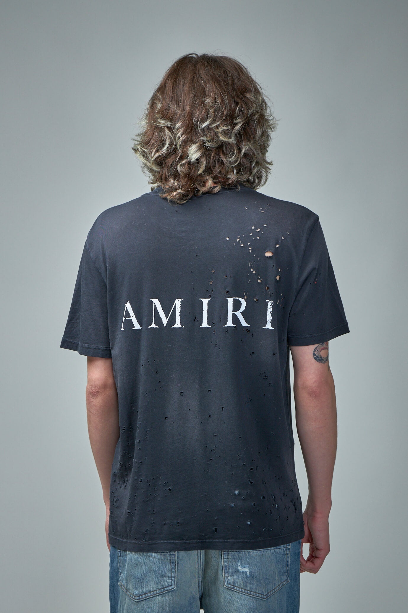AMIRI Washed Shotgun Tee | labelsfashion | REVERSIBLE