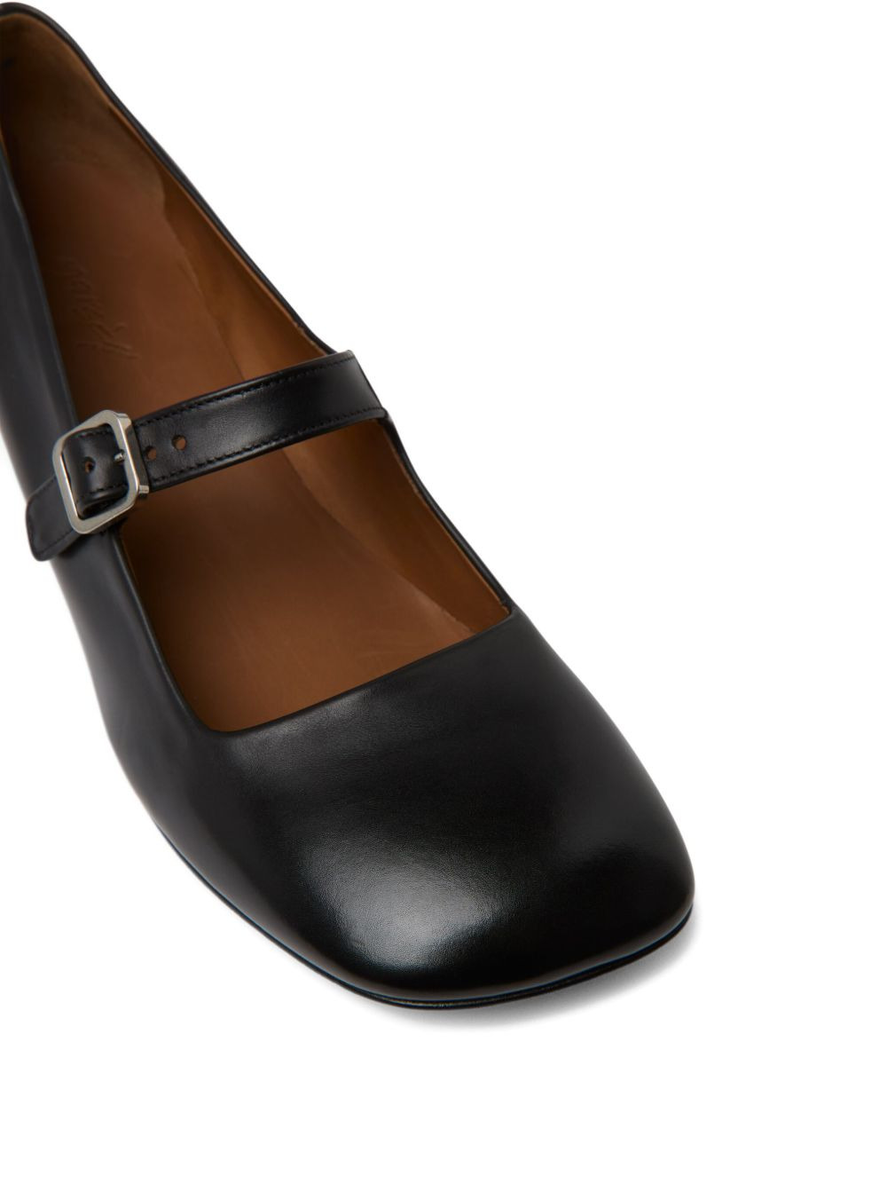 buckle-strap square-toe shoes - 4