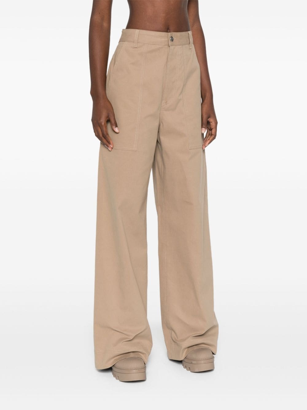 gabardine trousers - 3