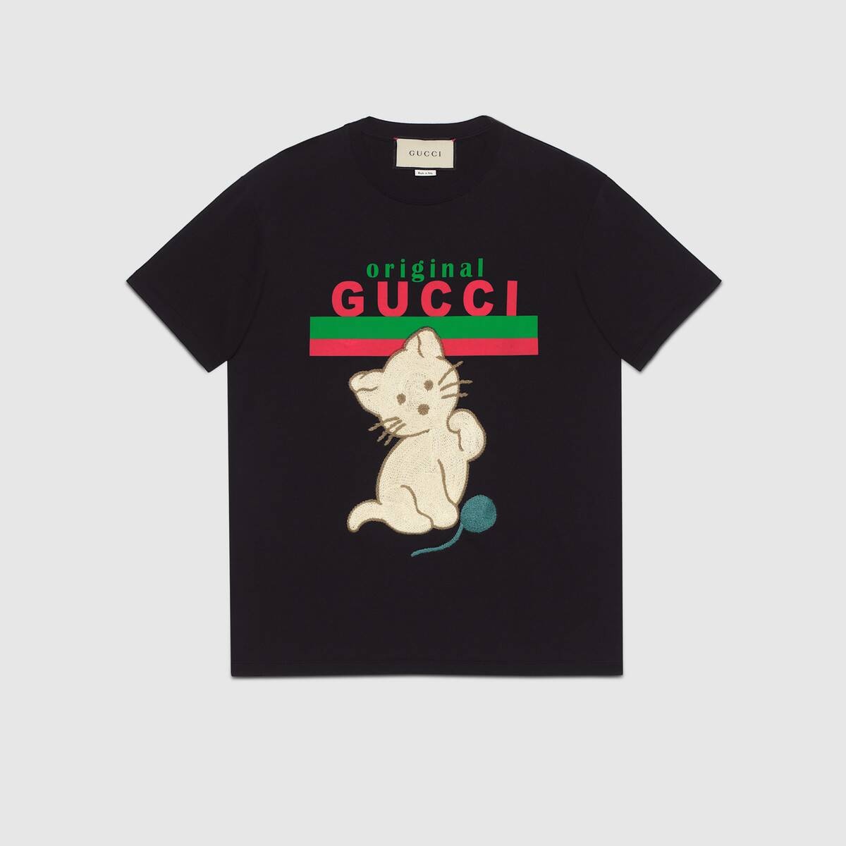 "Original Gucci" oversize T-shirt with kitten - 1