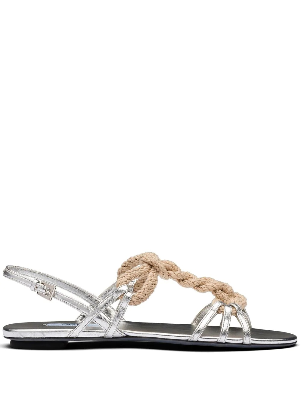 knotted rope sandals - 1