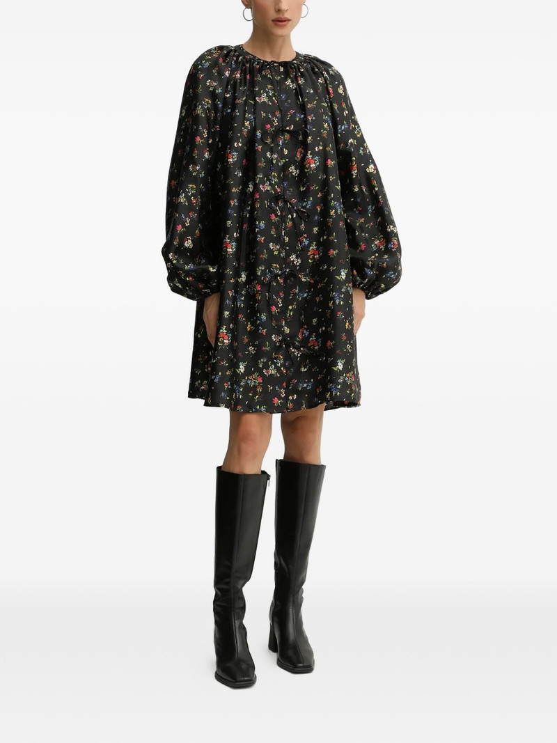 STINE GOYA floral-print tie-detail mini dress outlook