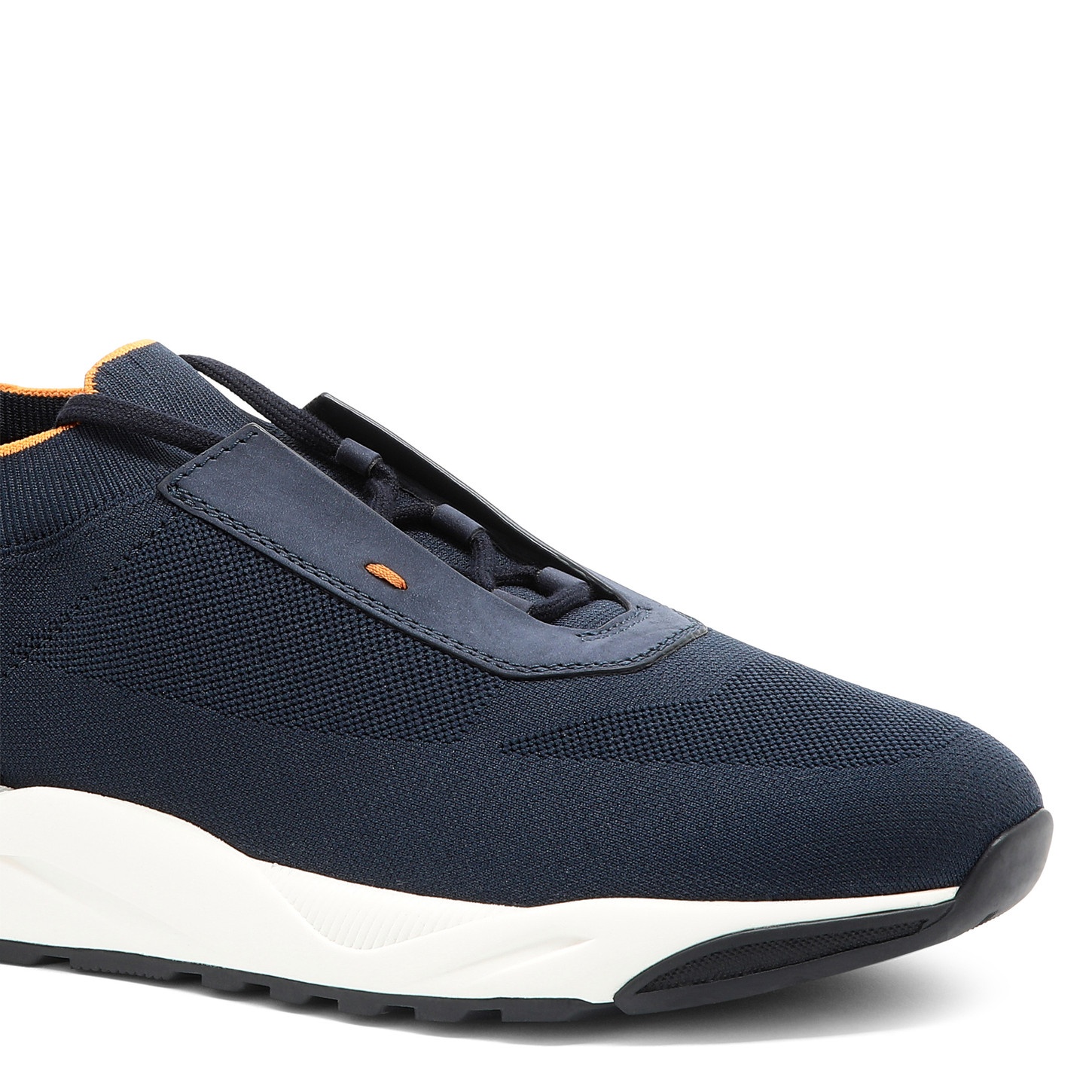Men's blue stretch knit sneaker - 6