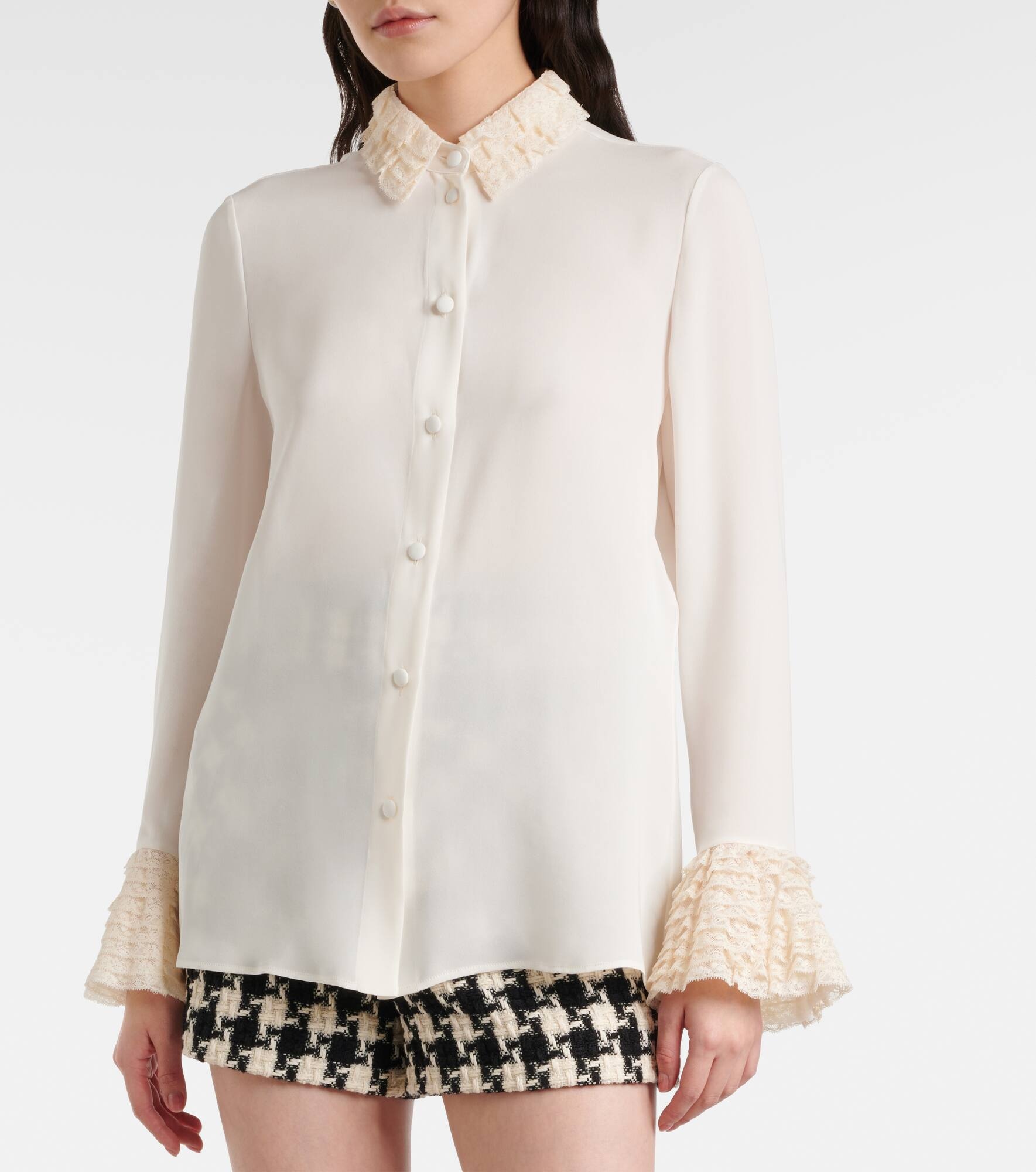 Silk georgette blouse - 4