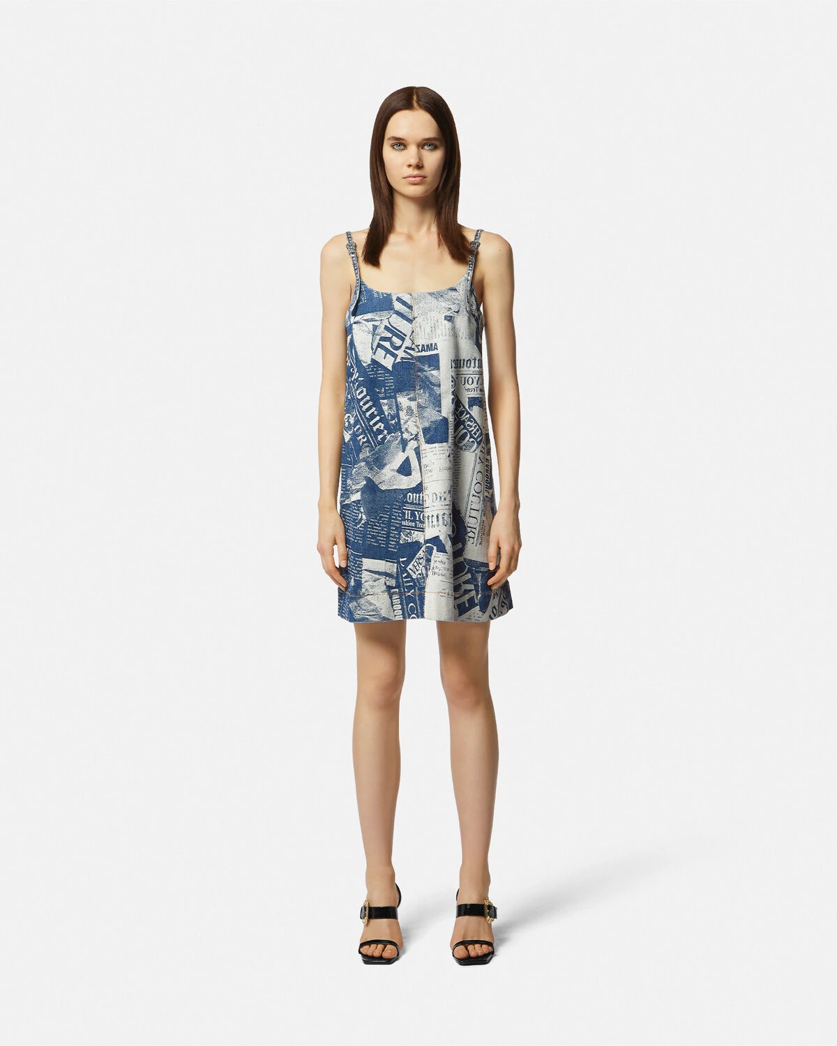 Magazine Denim Mini Dress - 2