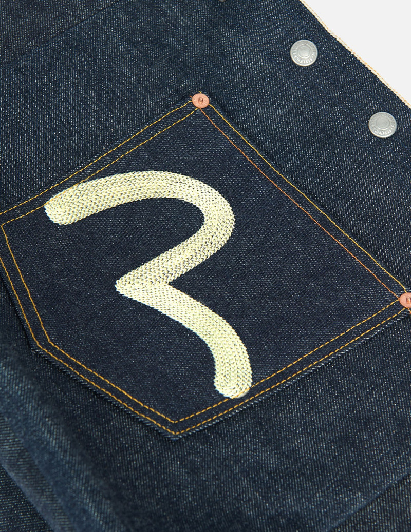 SEAGULL EMBROIDERED POCKET TWO-WAY MEDIUM DENIM TOTE BAG 3