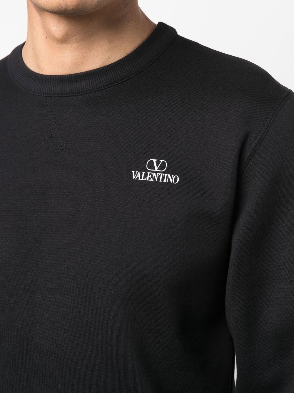 logo-print cotton sweatshirt - 5