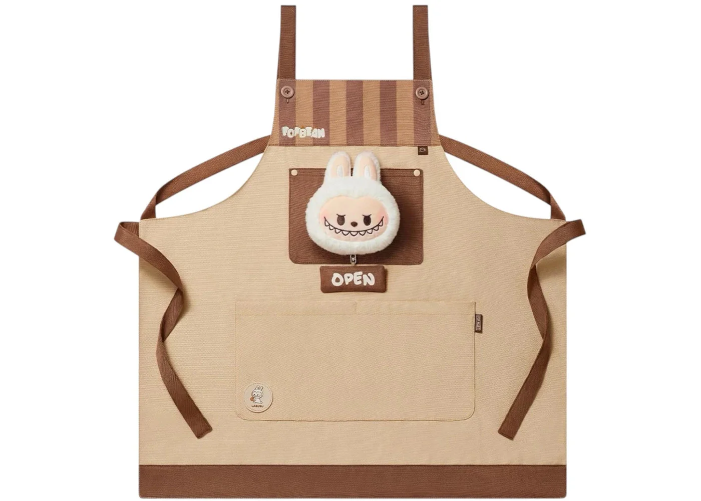 Pop Mart POP BEAN Labubu Coffee Factory Series Apron - 1