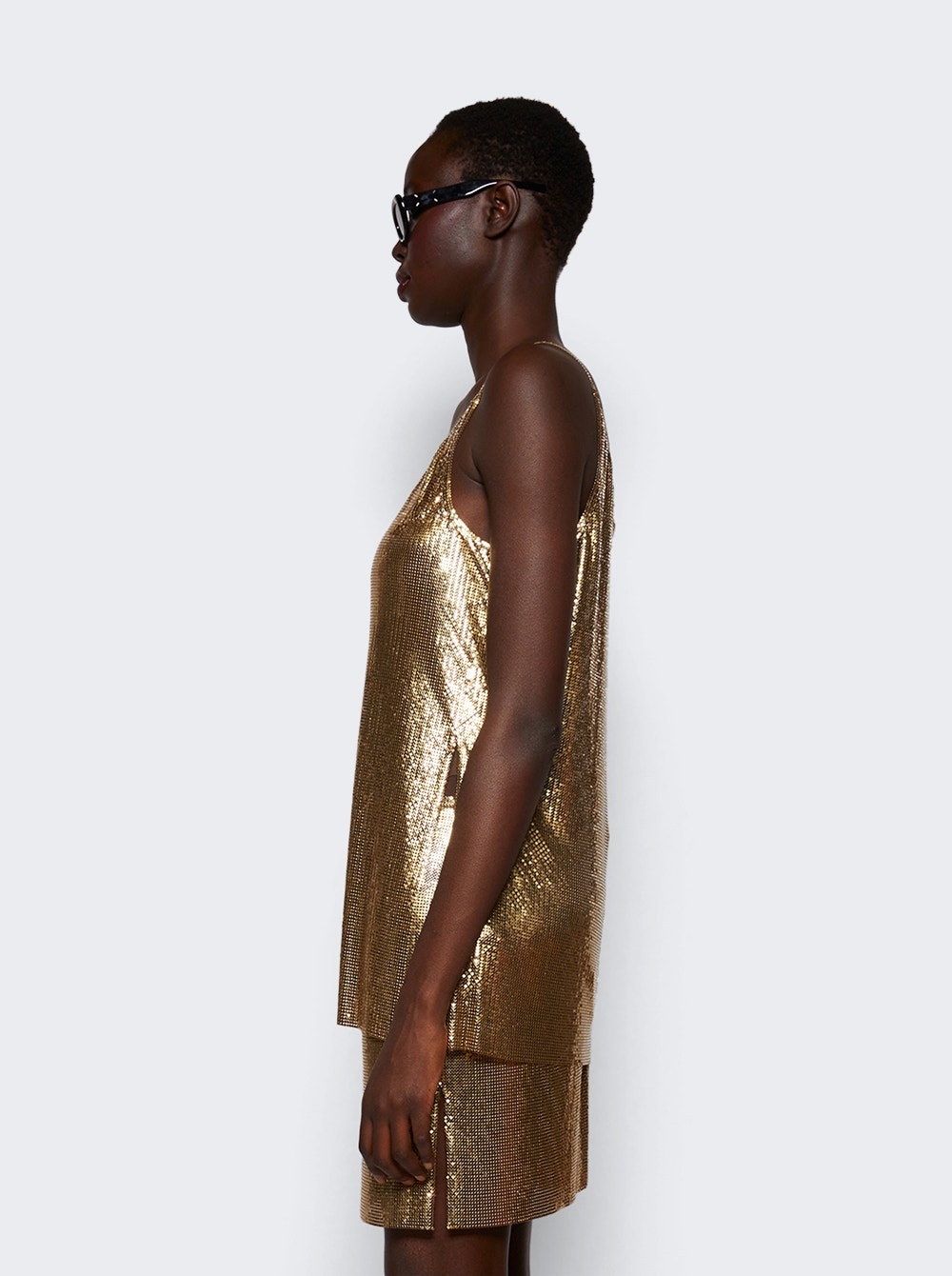 Mesh Tank Top Gold - 4
