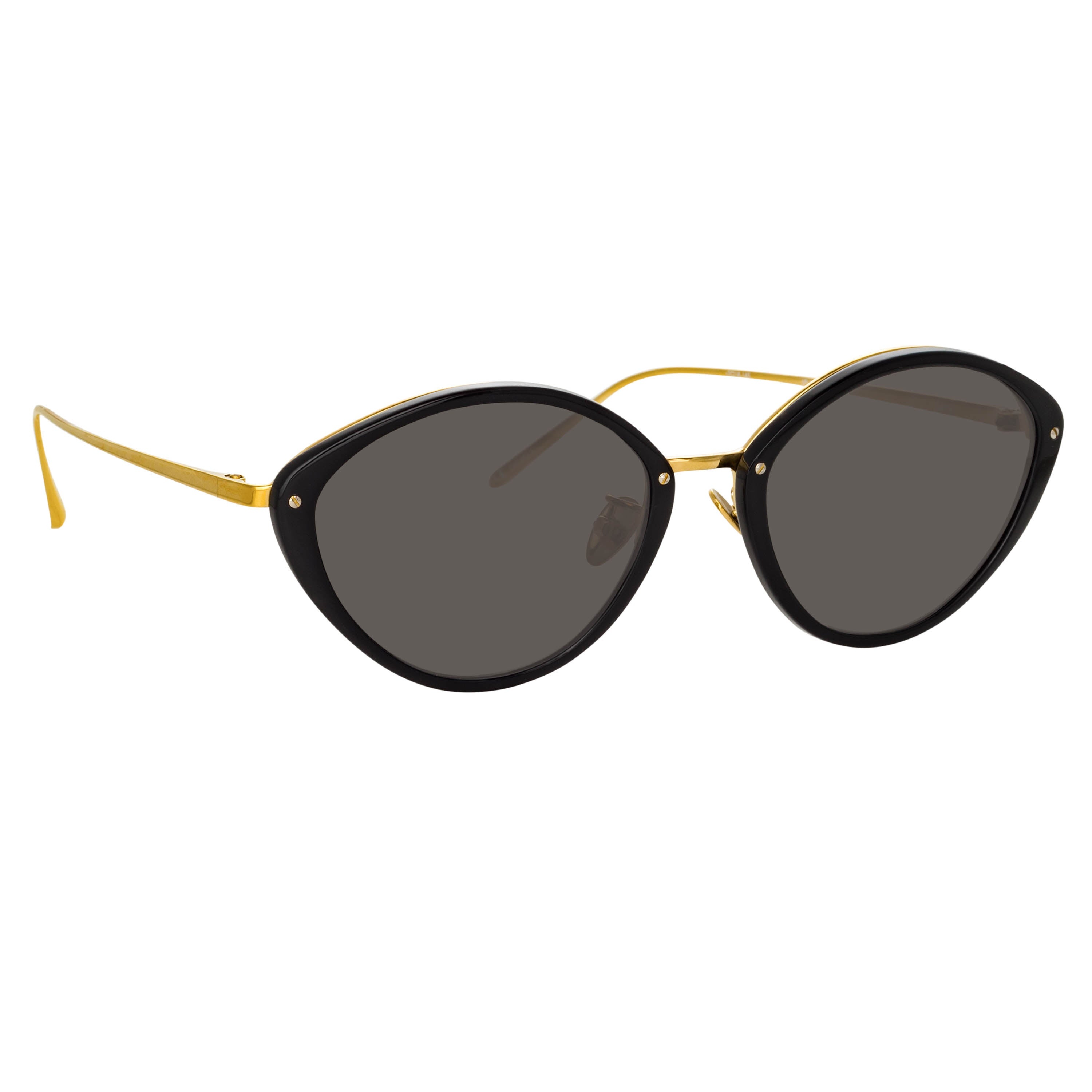 LUCY CAT EYE SUNGLASSES IN BLACK - 5