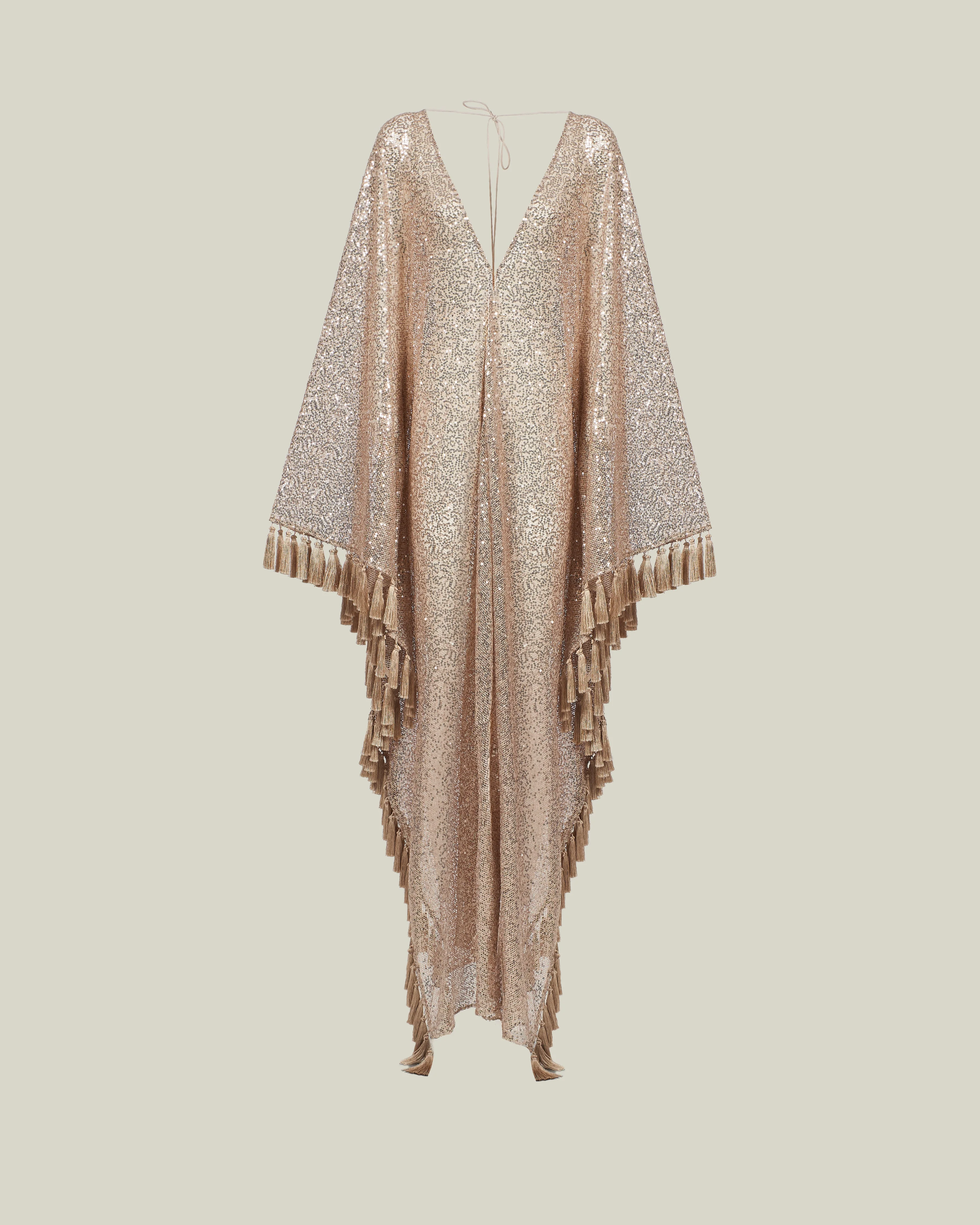 Absolutely OOO Kaftan in White Sand - 1