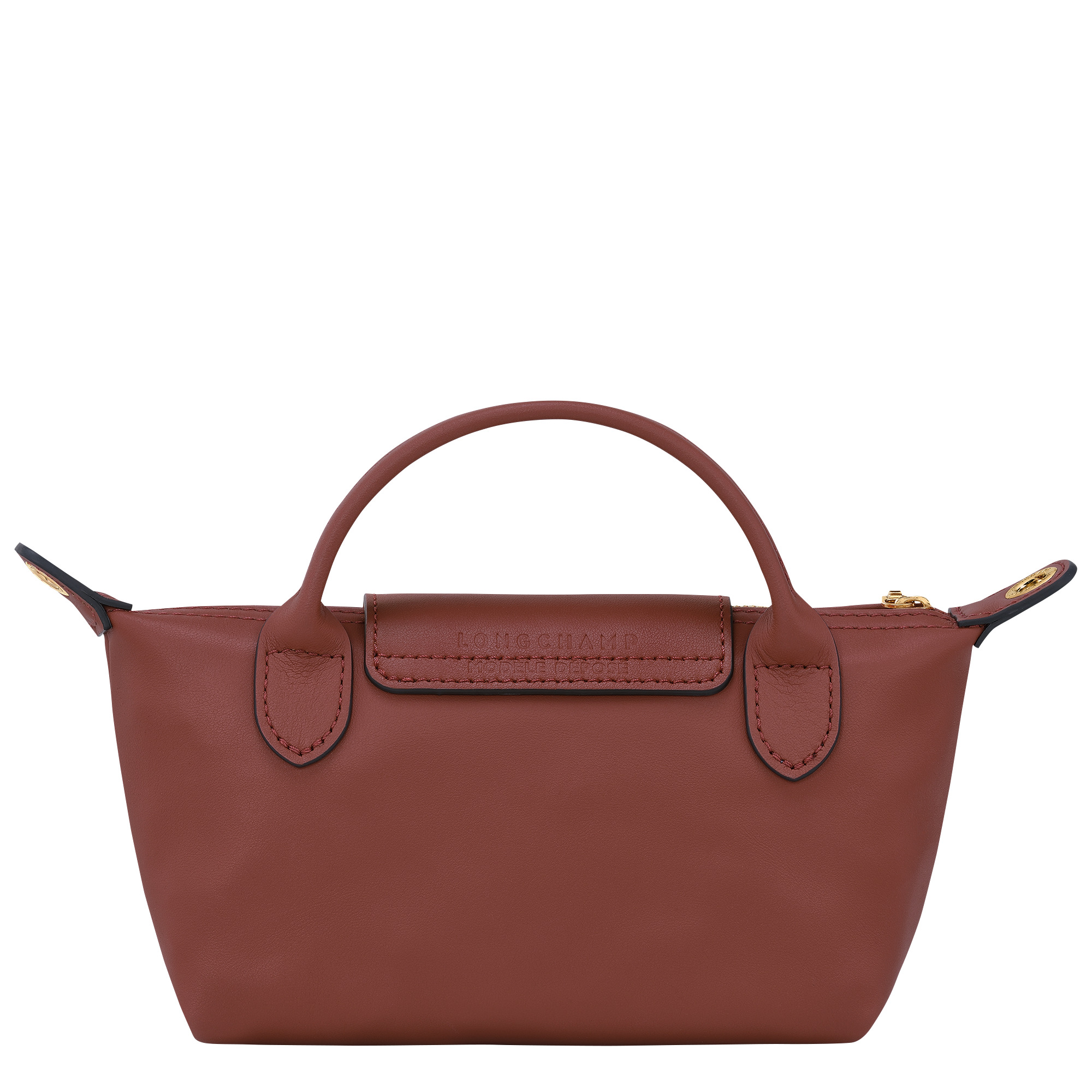 Le Pliage Xtra Pouch Mahogany - Leather - 4