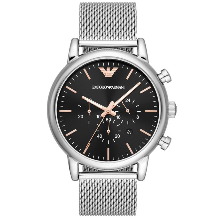 Emporio Armani Luigi Chronograph Quartz Black Dial Men's Watch AR11429 - 1