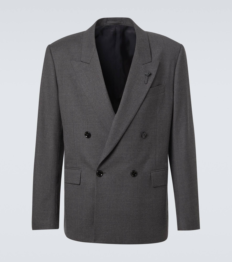 Double-breasted wool blazer 1