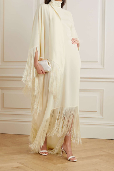 Taller Marmo + NET SUSTAIN Mrs Ross fringed crepe kaftan outlook