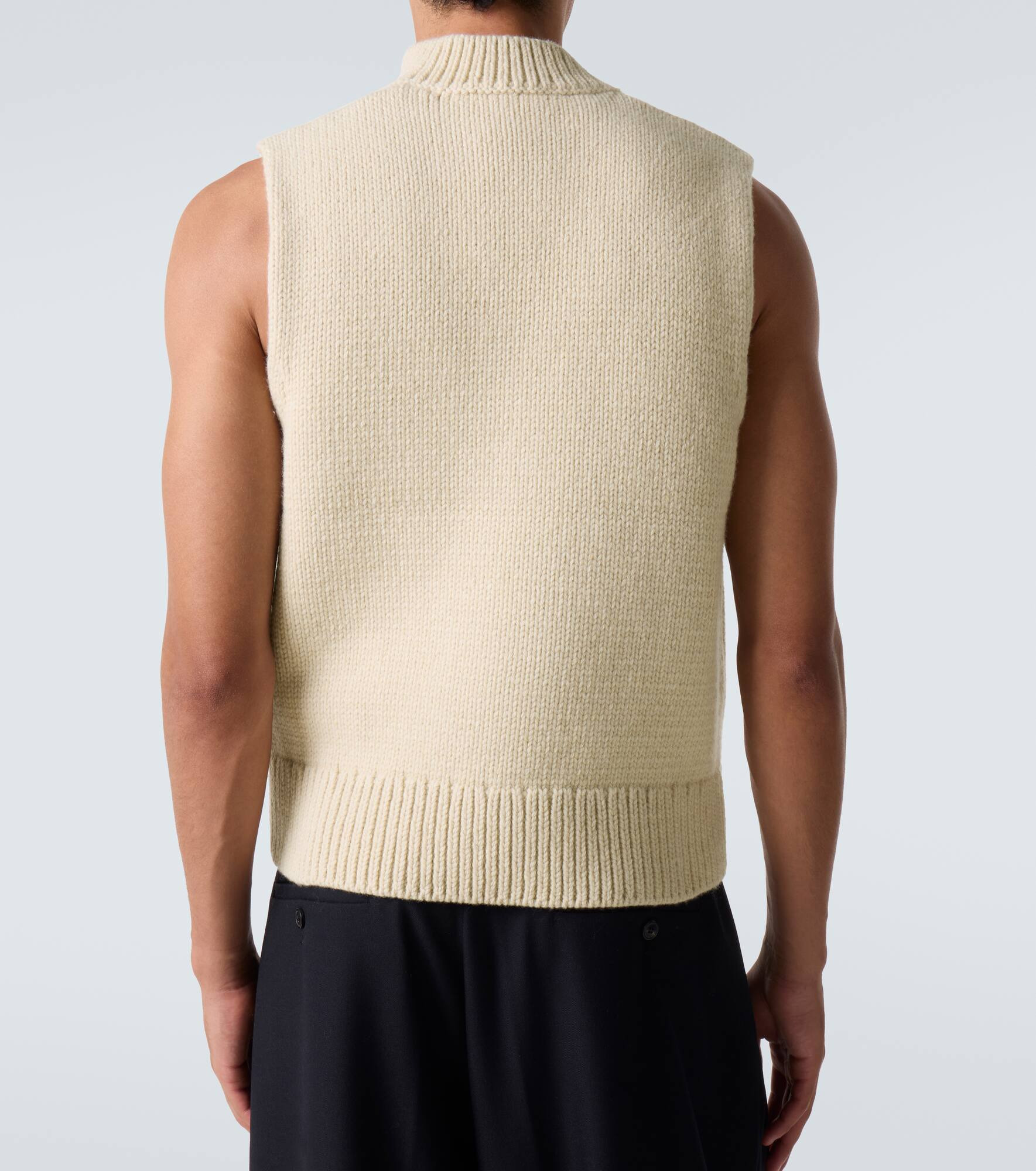 Wool and cashmere sweater vest - 4