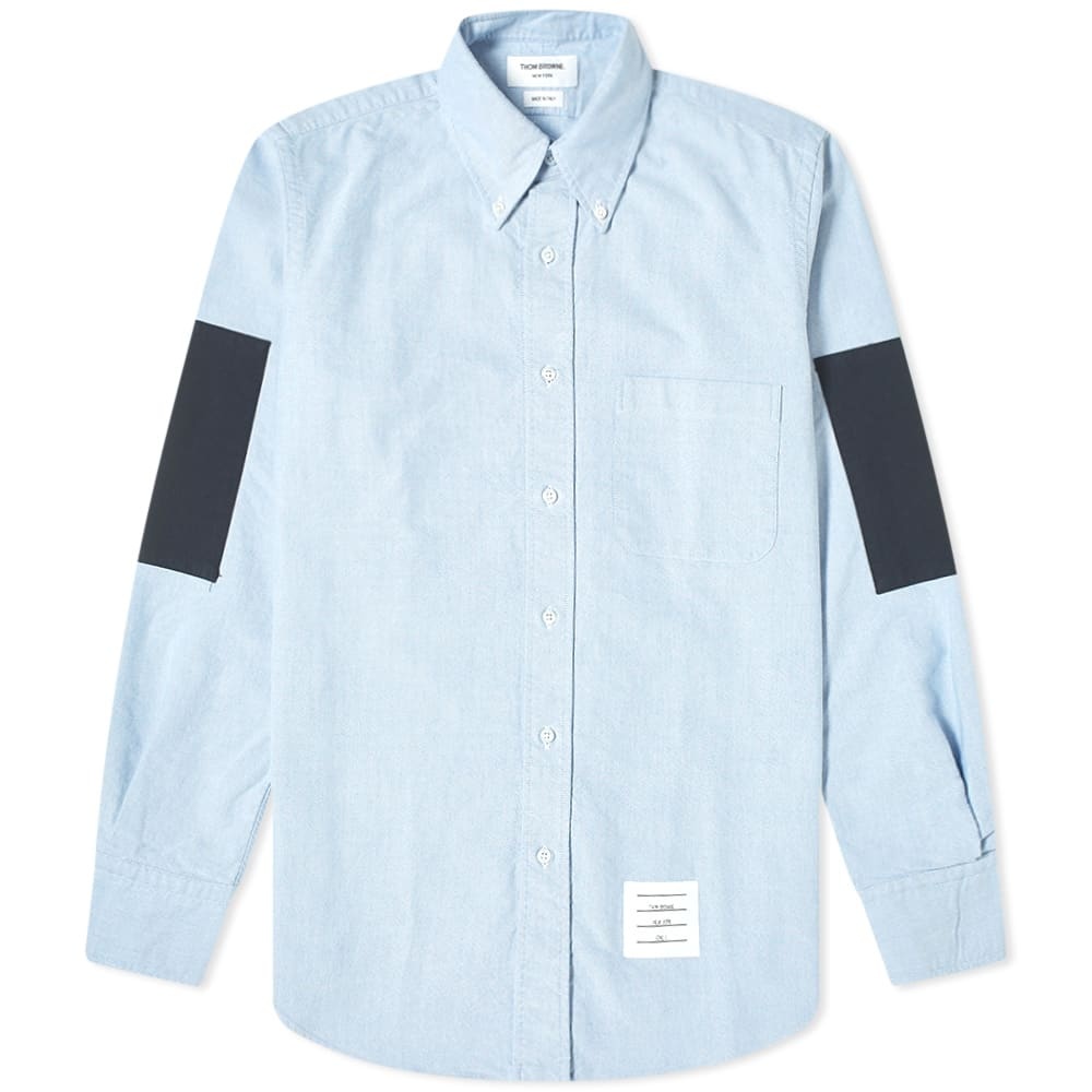 Thom Browne Elbow Patch Button Down Oxford Shirt - 1