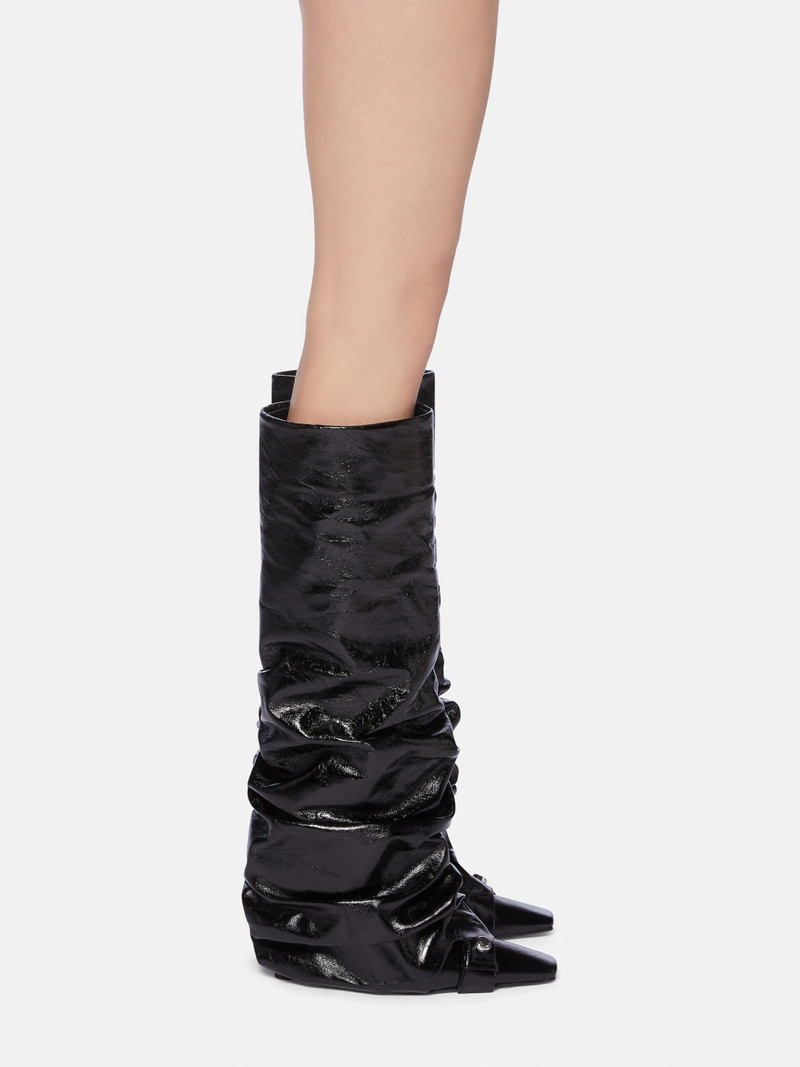 THE ATTICO ''JUNO'' CHOCOLATE KNEE-HIGH BOOT outlook